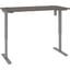 Bestar Upstand 30 x 60 Standing Desk In Bark Grey