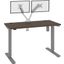Bestar Upstand Standing Desk With Dual Monitor Arm In Antigua 175860-000052