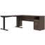 Bestar Upstand 72W L-Shaped Electric Standing Desk In Antigua