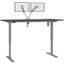 Bestar Upstand Standing Desk With Dual Monitor Arm In Antigua 175880-000052