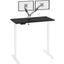Bestar Viva 48W x 24D Electric Standing Desk With Monitor Arms In Black