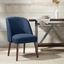 Bexley Rounded Back Dining Chair In Blue
