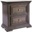 Big Valley 2 Drawer Night Stand With Charging Station