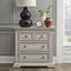 Big Valley Bedside Chest With Charging Station In White