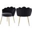 Birna Black Velvet Dining Chair Set of 2
