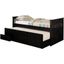 Black Wood Daybed With Trundle