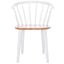 Blanchard 18 Inch Curved Spindle Side Chair in Natural and White Set of 2