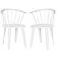Blanchard White Curved Spindle Side Chair