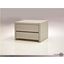 Blanche High Gloss Stone Night Table - 2 Drawers