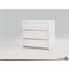 Blanche High Gloss White Night Table - 3 Drawers