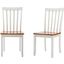 Bloomington Dining Chair Set of 2 In White And Honey Oak