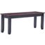 Bloomington Wood Dining Bench In Black And Cherry