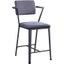 Blue River Gunmetal Counter Height Chair Dining Chair Set of 2