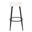 Bohden Round Counter Stool in Ivory and Black