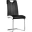 Bono Faux Leather Modern Dining Side Chair Set of 2 In Black And White