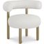 Bordeaux Cream Boucle Fabric Accent Chair 494Cream