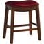 Bowen Red 24 Inch Backless Counter Height Stool