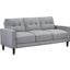 Bowen Upholstered Track Arms Tufted Sofa In Grey