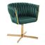 Braided Renee Swivel Accent Chair In Green
