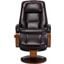Brampton Recliner With Ottoman In Brown