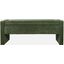 Braun 48 Inch Contemporary Upholstered Modern Bedroom Hallway Storage Bench In Forest
