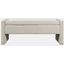Braun 48 Inch Contemporary Upholstered Modern Bedroom Hallway Storage Bench In Natural