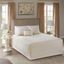 Breanna Cotton Tailored Percale King Bedspread Set In Ivory