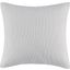 Bree Acrylic Knitted Euro Pillow Cover In Grey