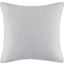 Bree Acrylic Knitted Square Pillow Cover In Grey