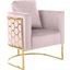 Bregan Pink Velvet Chair