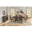 Bremerton 78 Inch Extendable Trestle Dining Room Set In Brown