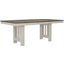 Bremerton Saddledust and Oyster Extendable Trestle Dining Table