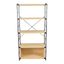 Brentwood Etagere Bookcase In Natural Wood