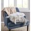Brianne Cotton Brianne Tufted Throw With Fringes In Blush