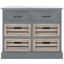 Briar Removable 6 Drawer Storage Chest in Grey