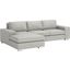 Brickell Sectional In Light Gray