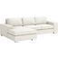 Brickell Sectional In White