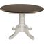 British Isles Chalk Cocoa Bean 42" Extendable Round Dining Table