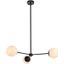 Briggs 32 Inch Pendant In Black With White Shade