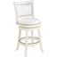Bristol 24 Inch Swivel Counter Stool In Distressed White