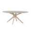 Brockton Oval Dining Table In White Wash