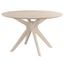 Brockton Round Dining Table In White Wash