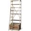Brodie V Light Brown And Nickel Shelving Unit