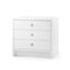 Bryant 3-Drawer Side Table In White Pearl