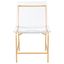 Bryant Acrylic Dining Chair Set of 2 In Clear And Gold
