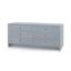 Bryant Linen Extra Wide Large 6-Drawer In Winter Gray