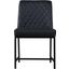 Bryce Vegan Leather Dining Chair Set of 2 In Black