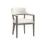 Brylea Dining Armchair In Ash Grey and Linoso Ivory
