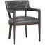 Brylea Dining Armchair In Brown In Brentwood Charcoal Leather