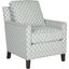 Buckler Gray and White Club Chair